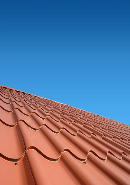 New roof of sheet metal — Stock Photo, Image