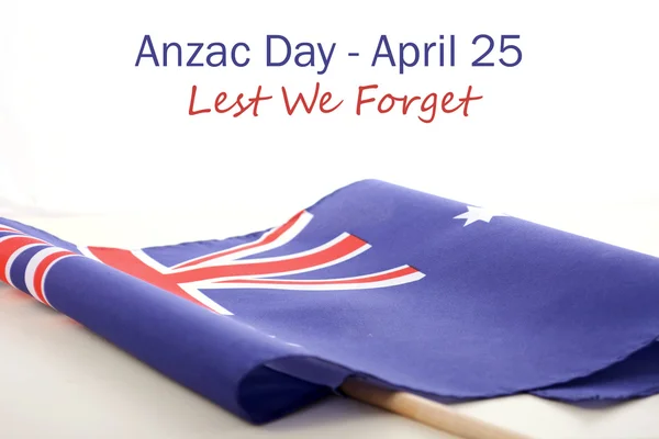Día ANZAC Bandera plegada australiana —  Fotos de Stock