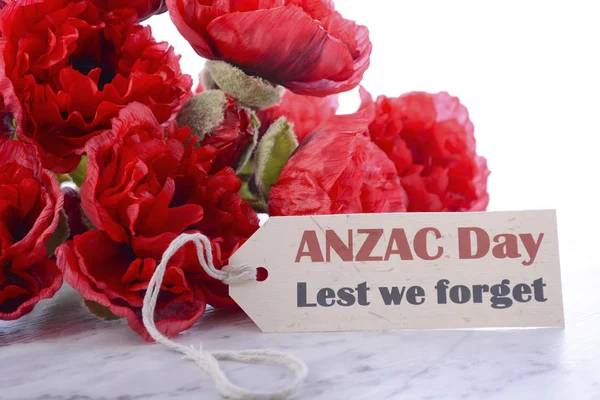 ANZAC Día amapolas — Foto de Stock