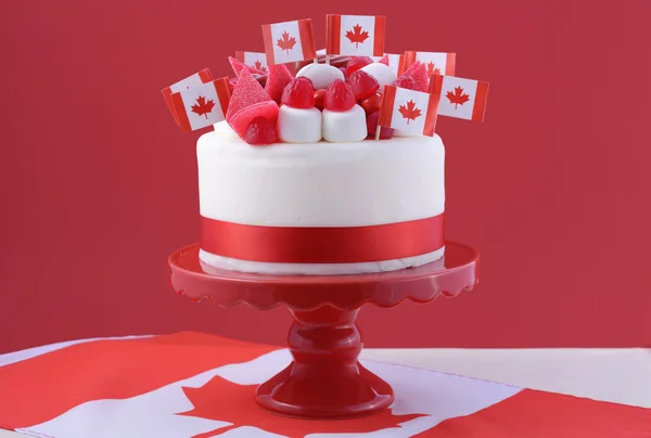 Happy Canada Day celebration tårta — Stockfoto