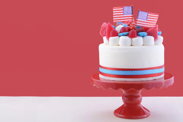 Joyeux gâteau de célébration du 4 juillet . — Photo