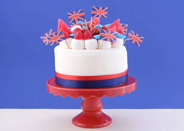 UK celebration cake — Stock Photo, Image