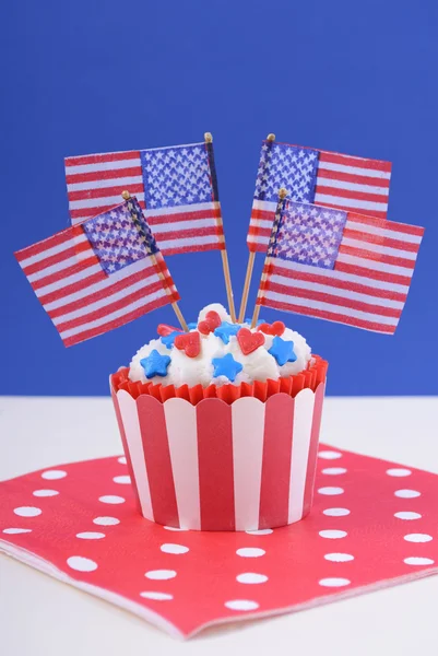 USA theme cupcake — Stock Photo, Image