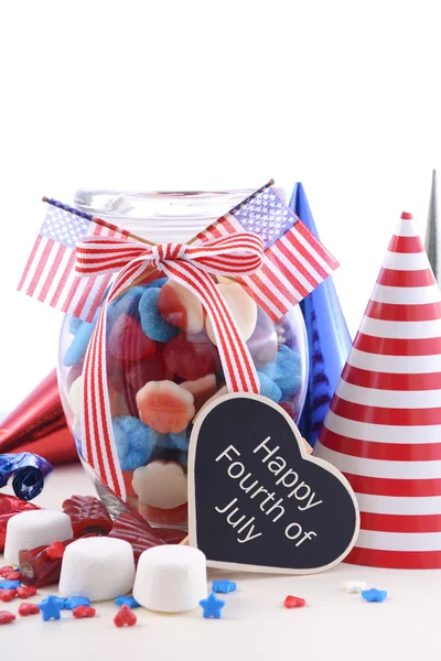 Feliz 4 de Julho Candy Jar . — Fotografia de Stock
