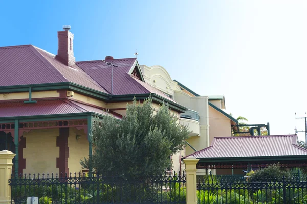 Row of Victorian style homes — Stock Photo, Image