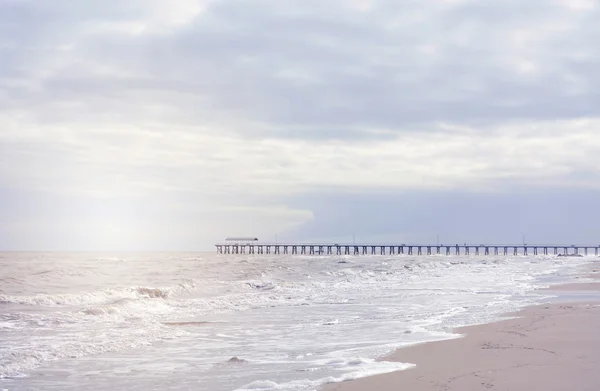 Strand landskap i mjuka färger. — Stockfoto