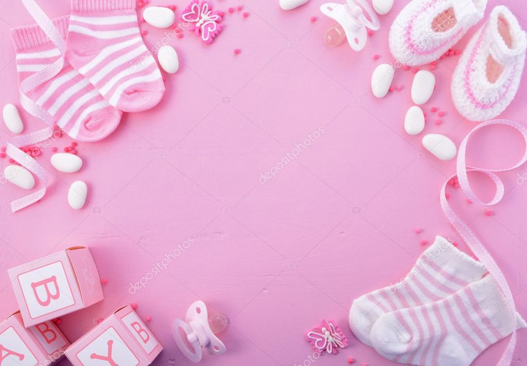 Background: baby shower pink | Pink Baby Shower Nursery ...