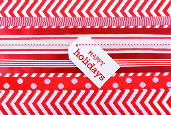 Holiday Gift Wrapping Background. — Stock Photo, Image