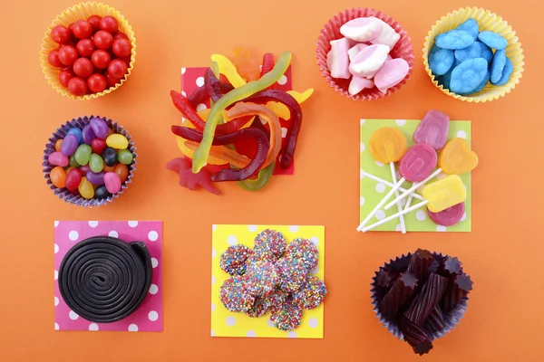 Happy Halloween Candy Background — Stock Photo, Image