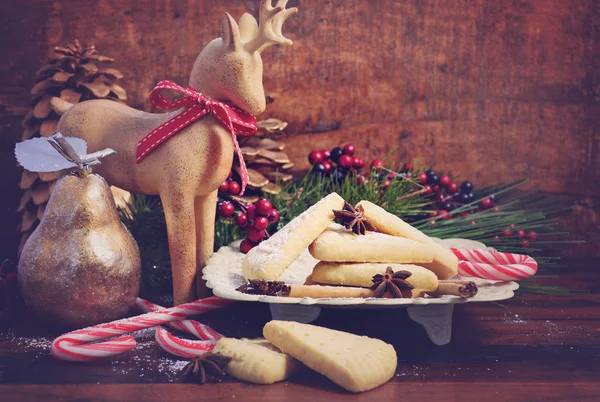 Ünnepi karácsonyi ünnep omlós tészta. — Stock Fotó