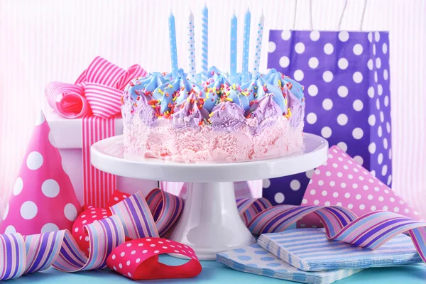 Ice Cream Birthday Cake — Stock Photo, Image