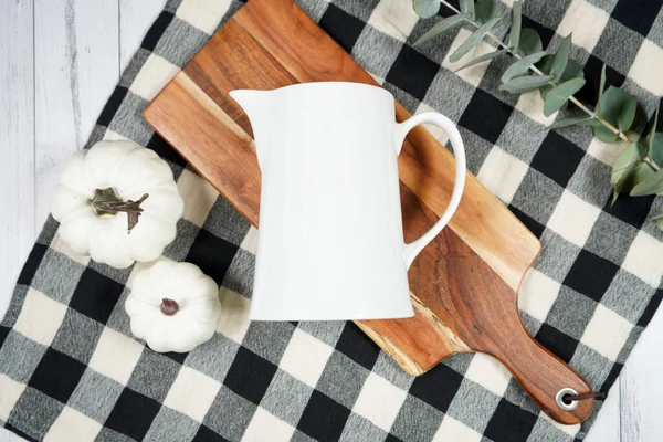 Farmhouse kitchen craft product mockup with farmhouse style decor flatlay. — Stock Photo, Image