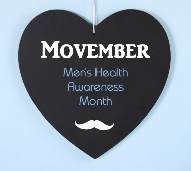 Movember Mens Health Charity in November clipart