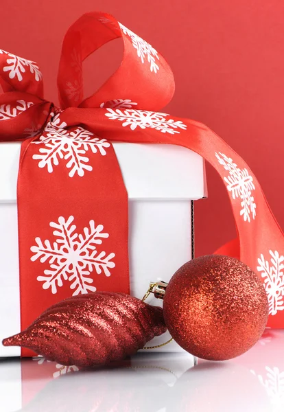 Red and white Christmas — Stock Photo, Image