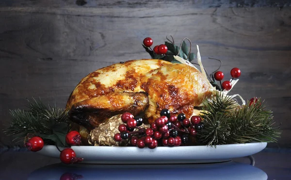 Festive Roast Turkey — Stock Photo, Image