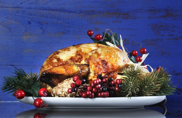 Festive Roast Turkey — Stock Photo, Image