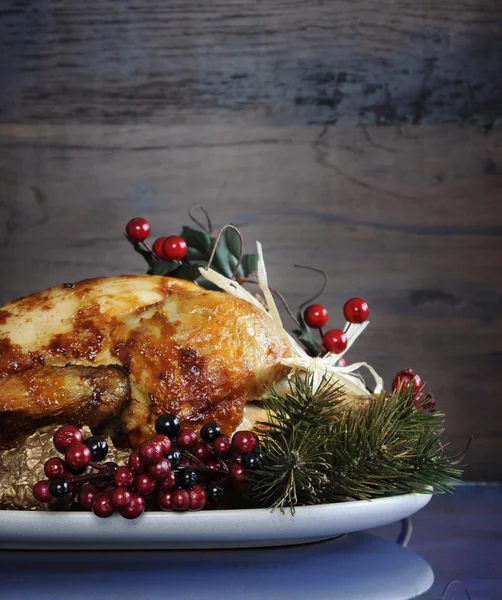 Festive Roast Turkey — Stock Photo, Image