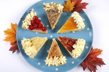 Thanksgiving slices of pie clipart