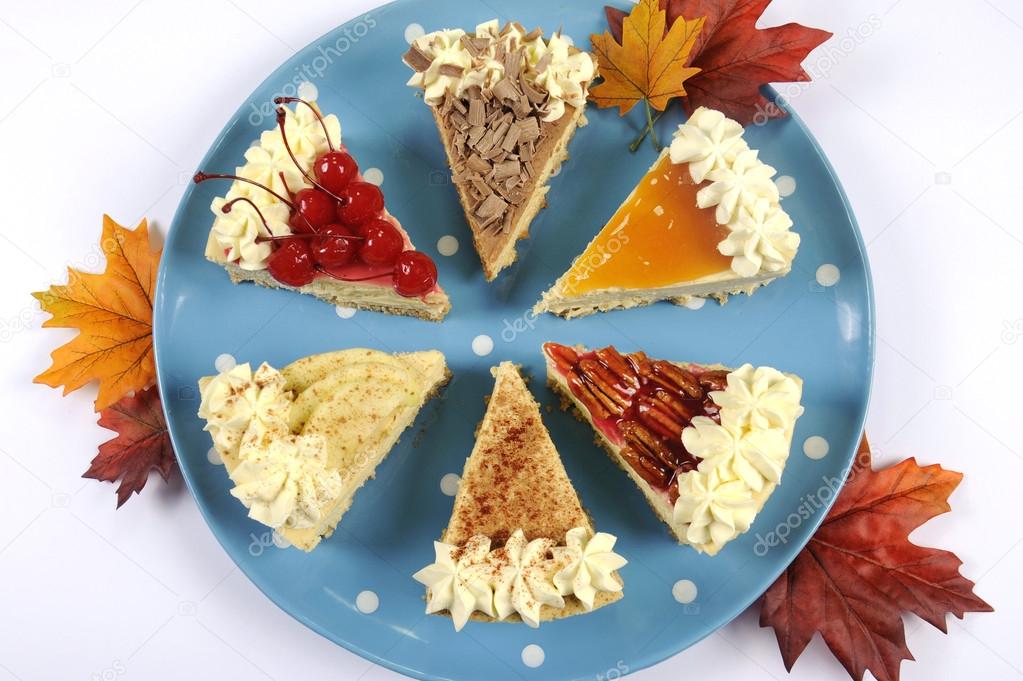 Thanksgiving slices of pie