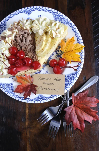Thanksgiving taart — Stockfoto