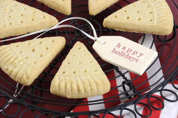 Kerstmis shortbread koekjes — Stockfoto