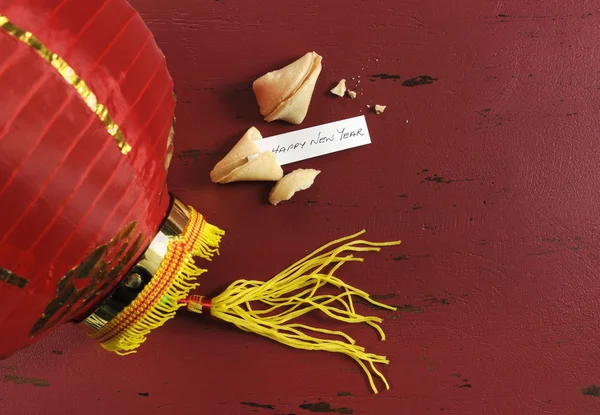 Feliz Ano Novo Chinês biscoitos da sorte — Fotografia de Stock