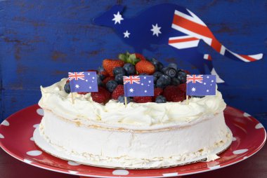 Avustralya gün Pavlova parti gıda