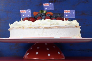 Avustralya gün Pavlova parti gıda