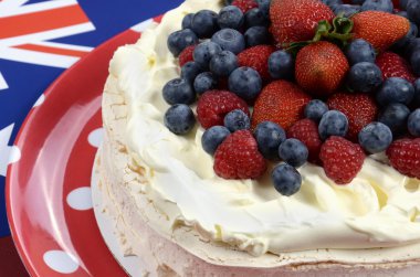 Avustralya gün Pavlova parti gıda