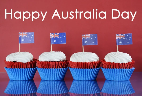 Australia Day cupcakes — Stock Photo, Image