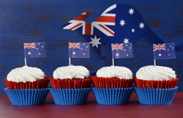 Dia da Austrália cupcakes — Fotografia de Stock