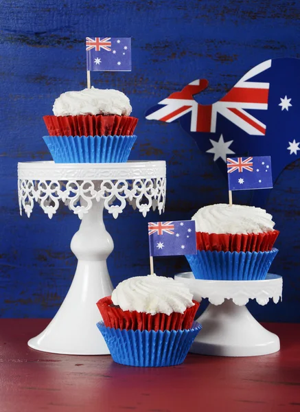 Australia Day cupcakes — Stock Photo, Image