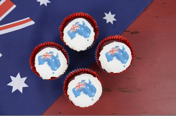 Australia Day cupcakes — Stockfoto