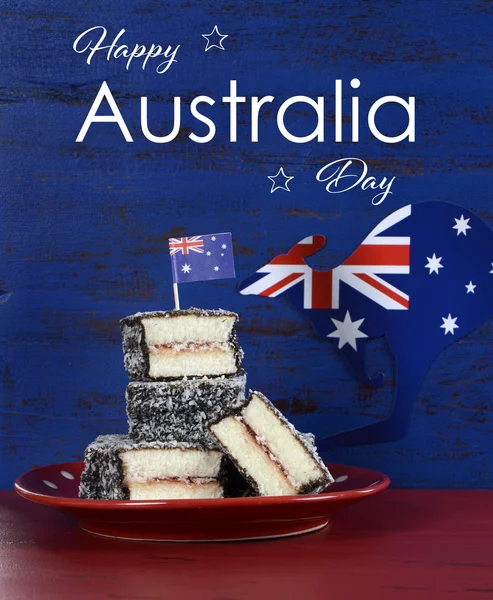 Australia Day Lamingtons — Stock Photo, Image