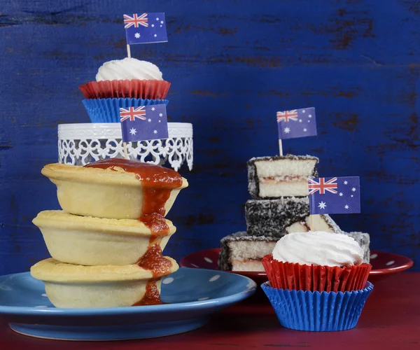 Fête de l'Australie traditionnelle Iconic Party Food — Photo