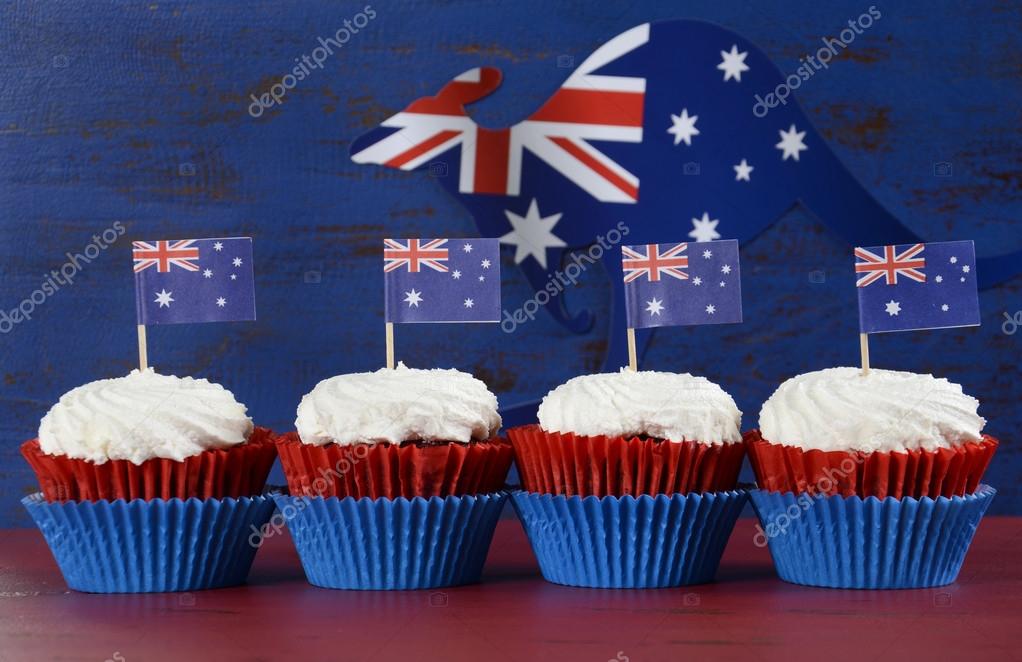 Australia Day cupcakes — Stock Photo © amarosy 61895967