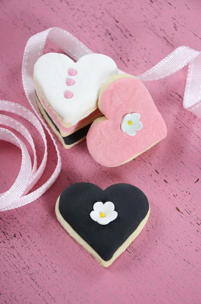 Valentine Heart Shape Cookies — Stock Photo, Image