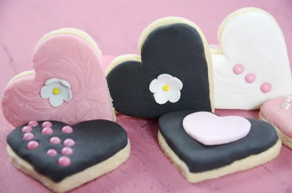 Dia dos namorados coração forma Cookies — Fotografia de Stock