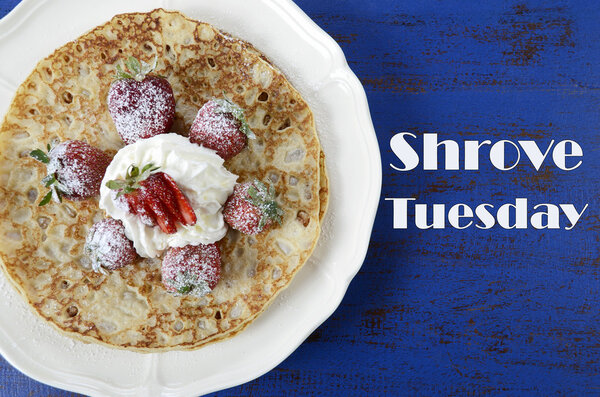 Shrove Tuesday pancakes Stock Photo