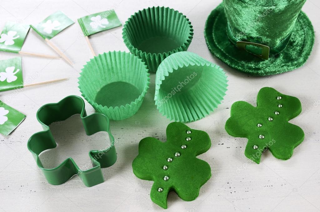 St Patricks Day cooking and baking concept