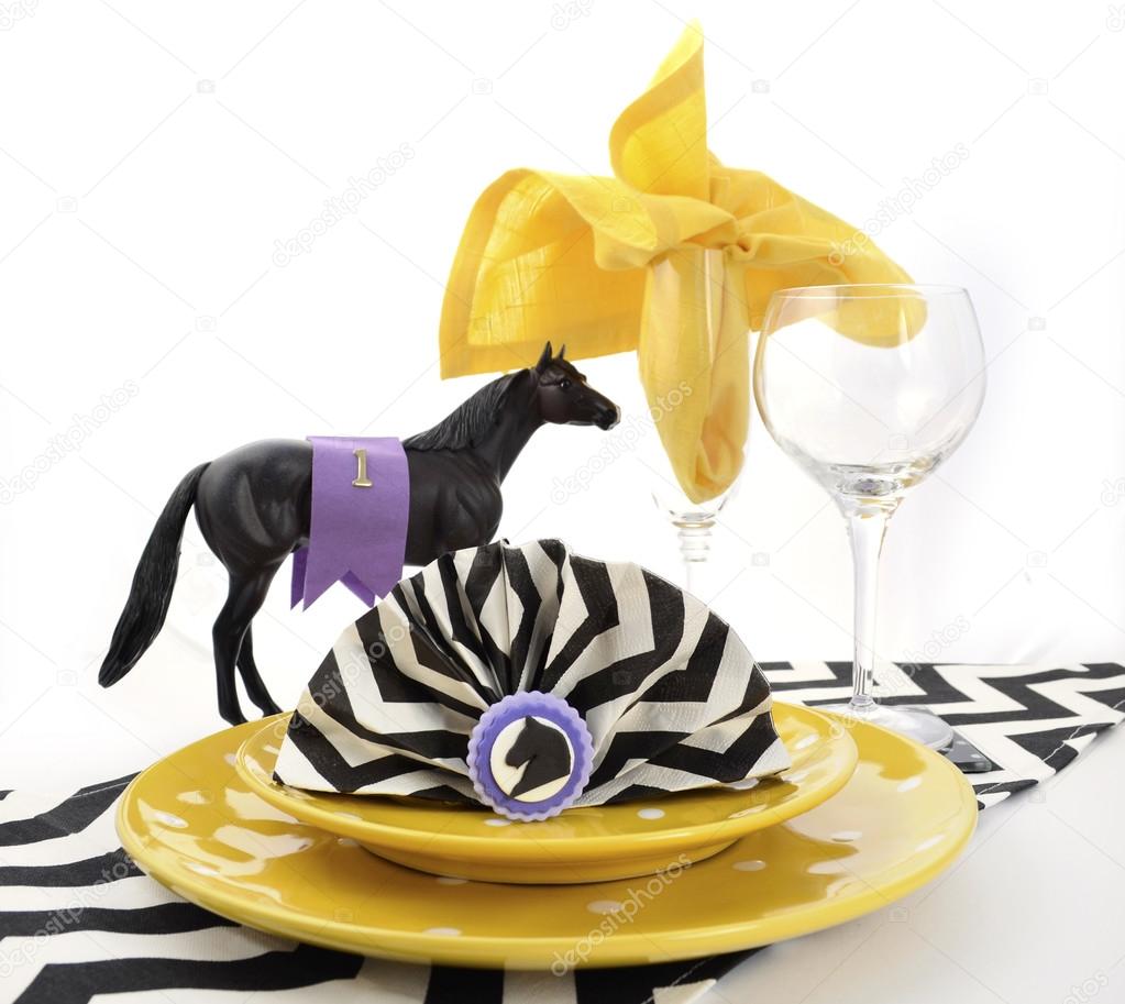Adelaide or Melbourne Cup racing luncheon table setting