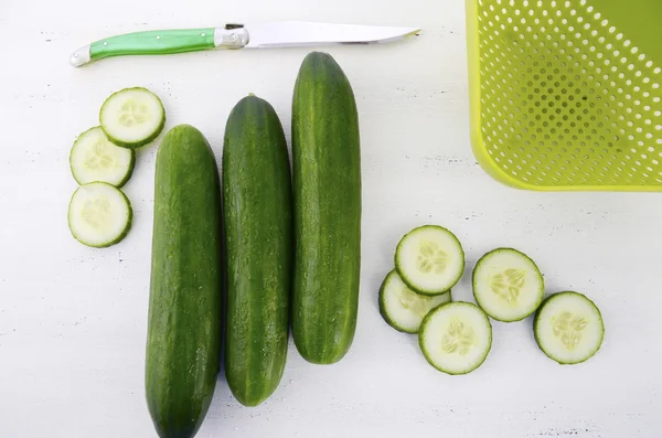 Green cucumbers — Stock Photo, Image