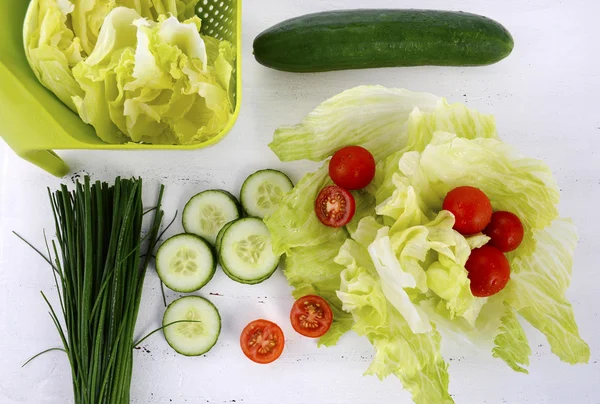 Preparación de ensaladas — Foto de Stock