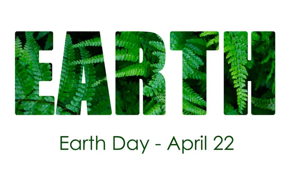 Jour de la Terre, 22 avril, Image conceptuelle — Photo