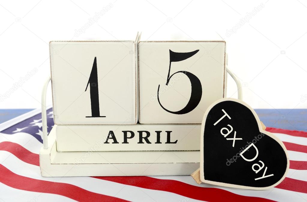 April 15 calendar reminder for USA Tax Day. 