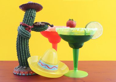 Happy Cinco de Mayo colorful party theme clipart