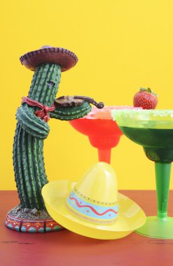 Mutlu Cinco de Mayo renkli parti Tema