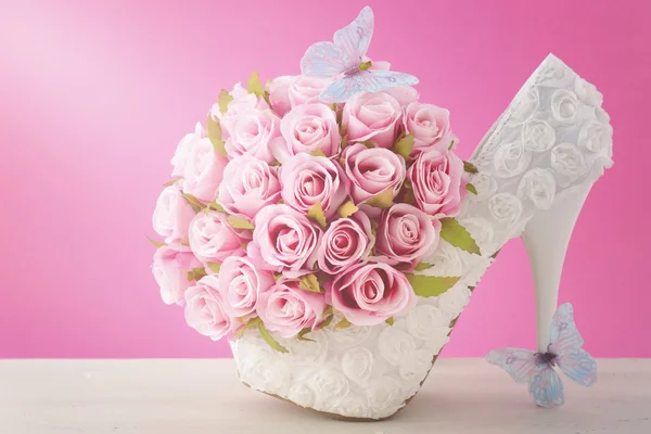 Tema rosa y blanco concepto de ramo de boda
. Fotos De Stock