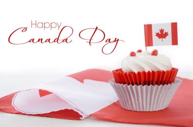 Happy Canada Day Cupcake clipart