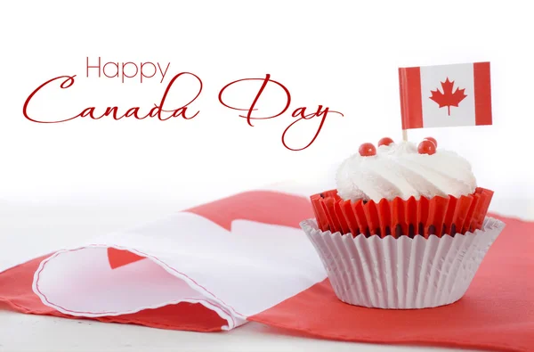 Feliz Día de Canadá Cupcake — Foto de Stock